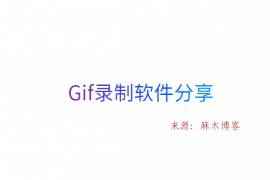 Gif录制软件分享